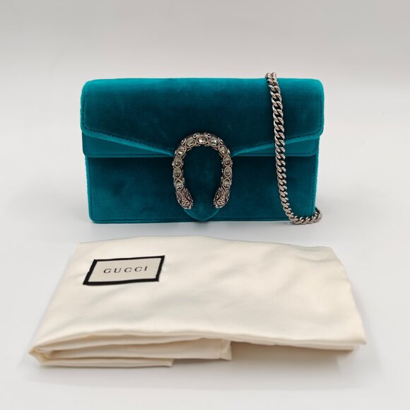 Gucci Handbags - Gucci Dionysus super mini velvet crossbody bag